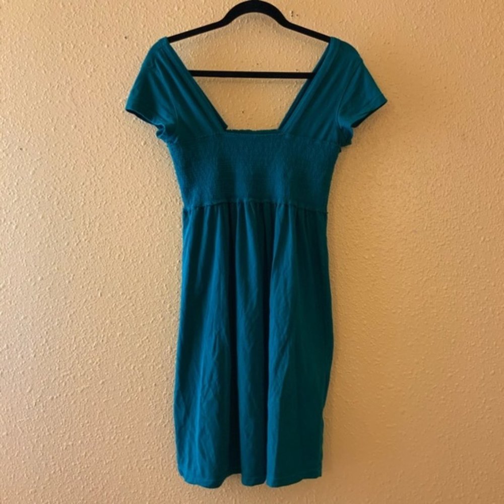 Aeropostale Teal Smocked Sundress S